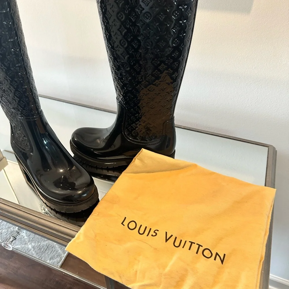 Louis Vuitton Rain Boots sz 39-Preowned - Picture 7 of 9